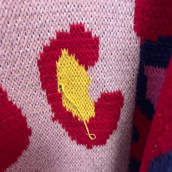 FARM Rio Colorful Leopard Pattern Open-Front Cardigan Sweater - Multi - Picture 6 of 7